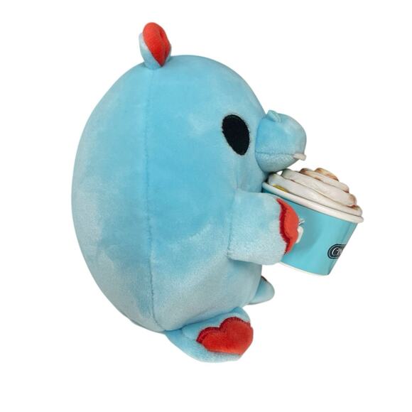 ZURU Snackles Hugh the Blue Hippo Cinnabon Plush 5" Stuffed Animal Series 2 EUC - Picture 4 of 9